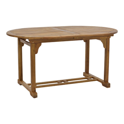 Set masa de sufragerie Zerco-Sopho 7 lemn masiv de salcâm, Natural, 200/150x100x75 cm, detaliu produs