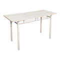 Set masă dining 5 piese cu masă și scaune Roza, și metal, Stejar, 120x65x75 cm, perspectiva suplimentara