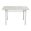 Set masă dining 5 piese cu masă și scaune Roza, și metal, Stejar, 120x65x75 cm, foto produs