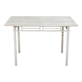 Set masă dining 5 piese cu masă și scaune Roza, și metal, Stejar, 120x65x75 cm, foto produs