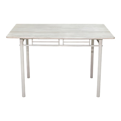 Set masă dining 5 piese cu masă și scaune Roza, și metal, Stejar, 120x65x75 cm, foto produs