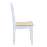 Set masa extensibila cu 5 piese Mabor-York, Lemn, Alb, 120-150x80x73 cm
