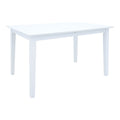 Set masa extensibila cu 5 piese Mabor-York, Lemn, Alb, 120-150x80x73 cm, foto produs