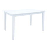 Set masa extensibila cu 5 piese Mabor-York, Lemn, Alb, 120-150x80x73 cm, foto produs