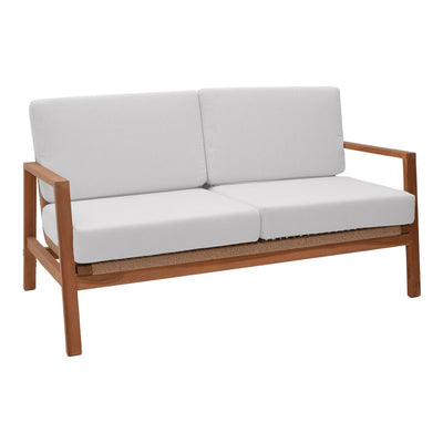 Set masa, fotolii si canapea 4 buc de gradina Doumain Boho, Natural, 150x90x72 cm, imagine suplimentara