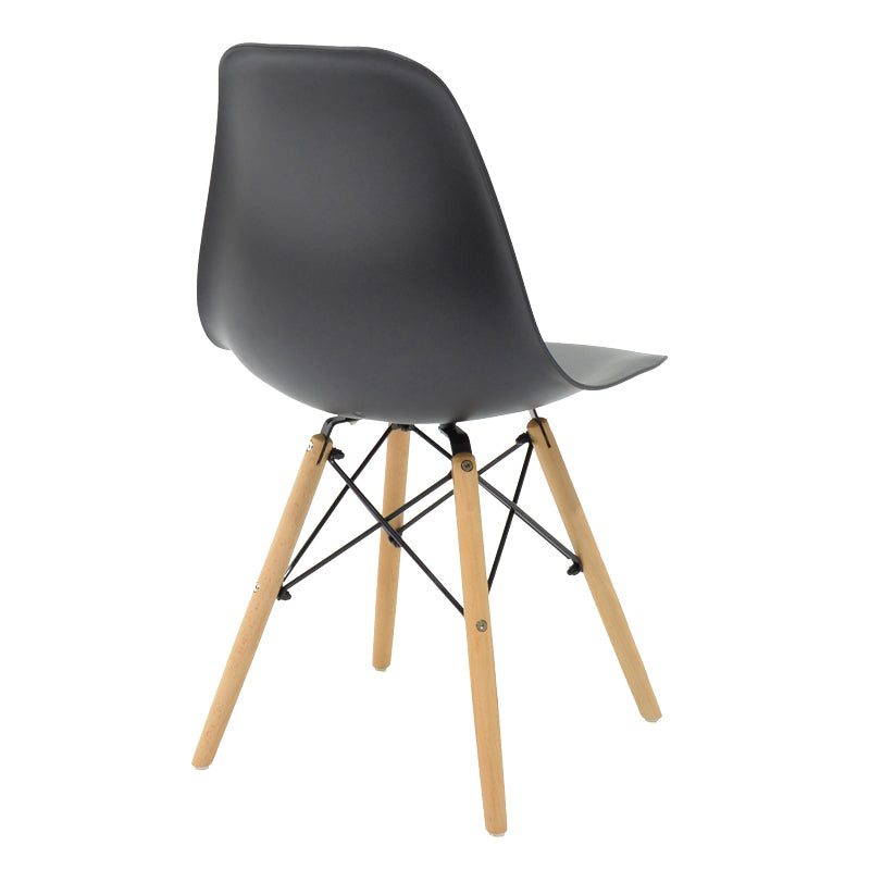 Set masa Julita-Balou I, 5 piese, negru-Natural, D120x75 cm, detaliu produs