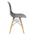 Set masa Julita-Balou I, 5 piese, negru-Natural, D120x75 cm, perspectiva suplimentara