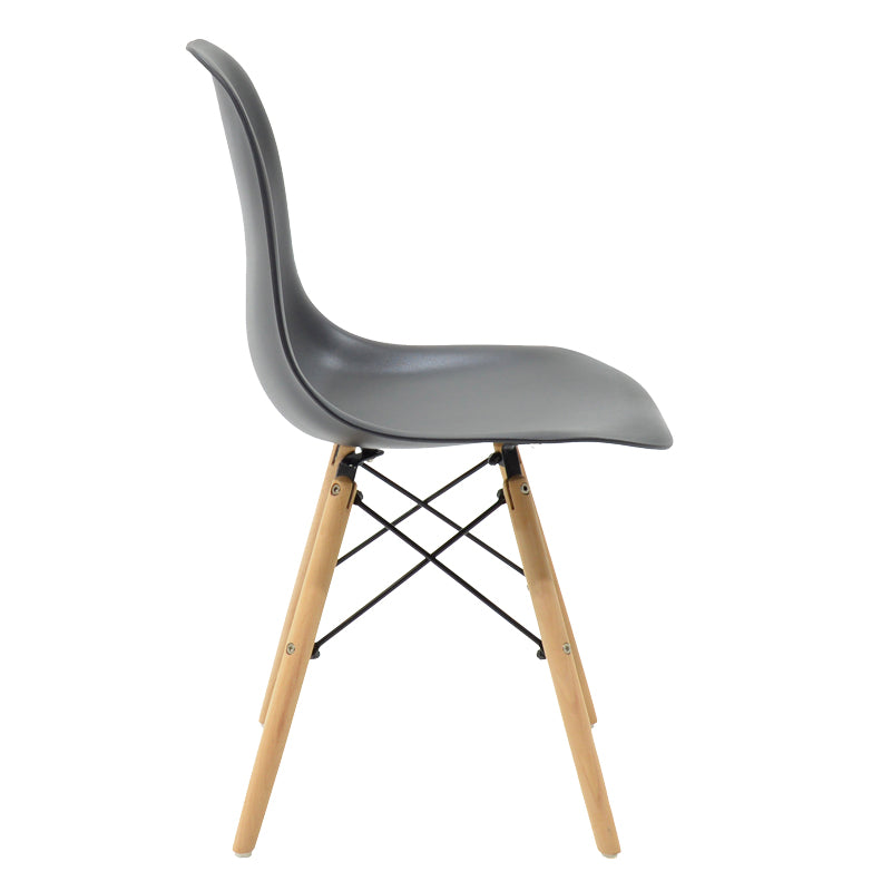 Set masa Julita-Balou I, 5 piese, negru-Natural, D120x75 cm, perspectiva suplimentara