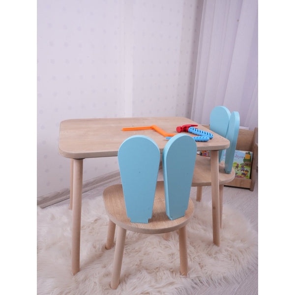 Set masa si scaun pentru copii Furniture Bunny One, 30x25 cm