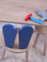 Set masa si scaun pentru copii Furniture Bunny One, 30x25 cm - Blue 
Brown