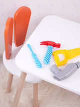 Set masa si scaun pentru copii Furniture Bunny One, 30x25 cm - Orange
White