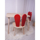 Set masa si scaun pentru copii Furniture Bunny One, 30x25 cm - Red 
Brown