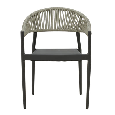 Set masa si scaune 3 buc de gradina Elation, Antracit, 80x80x74 cm, foto produs