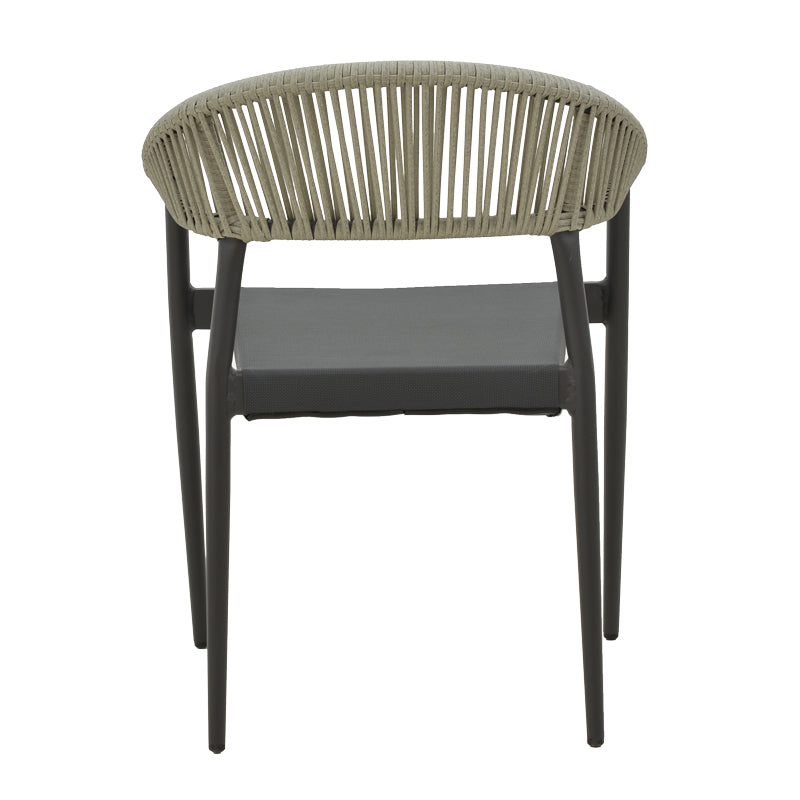 Set masa si scaune 3 buc de gradina Elation, Antracit, 80x80x74 cm, foto produs 6