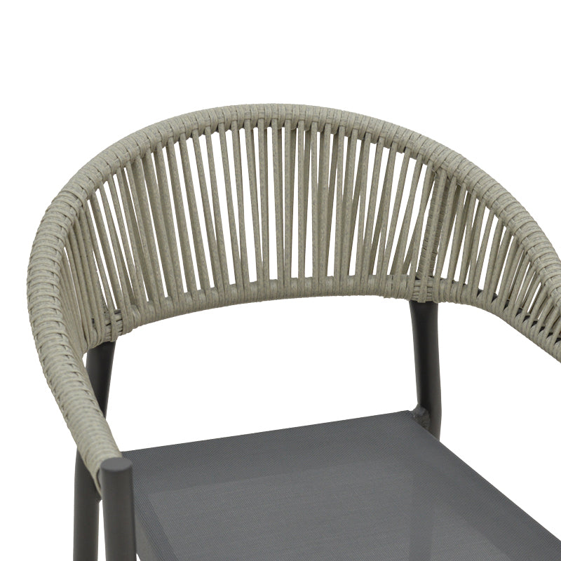 Set masa si scaune 3 buc de gradina Elation, Antracit, 80x80x74 cm, foto produs 7