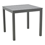 Set masa si scaune 3 buc de gradina Kliton-Kherson, Antracit, 80x80x74 cm