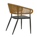 Set masa si scaune 3 buc de gradina Kliton-Raven, Antracit, 80x80x74 cm, detaliu produs