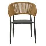 Set masa si scaune 3 buc de gradina Kliton-Raven, Antracit, 80x80x74 cm