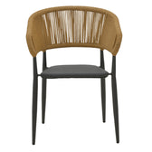 Set masa si scaune 3 buc de gradina Kliton-Raven, Antracit, 80x80x74 cm, foto produs