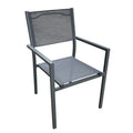 Set masa si scaune 3 buc Moly-Kliton, Antracit, 80x80x74 cm, imagine suplimentara