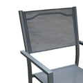 Set masa si scaune 3 buc Moly-Kliton, Antracit, 80x80x74 cm, detaliu produs