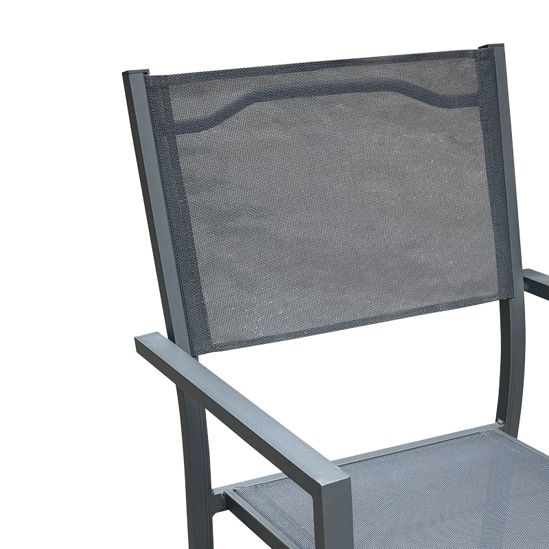 Set masa si scaune 3 buc Moly-Kliton, Antracit, 80x80x74 cm, detaliu produs