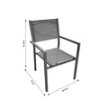 Set masa si scaune 3 buc Moly-Kliton, Antracit, 80x80x74 cm, foto produs 9