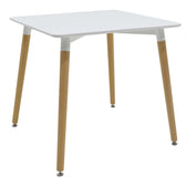 Set masa si scaune 3 buc Natali-Gaston, Alb, 80x80x76 cm, perspectiva suplimentara