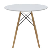 Set masa si scaune 3 piese Julita-Noor, Natural, 80x80x73 cm, foto produs 6