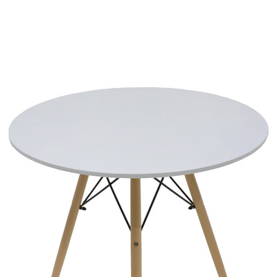 Set masa si scaune 3 piese Julita-Noor, Natural, 80x80x73 cm, foto produs 7