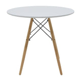 Set masa si scaune 3 piese Julita-Noor, Negru, 80x80x73 cm