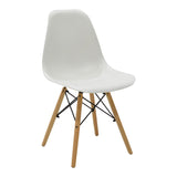 Set masa si scaune 3 piese Manka-Julita, Alb, 80x80x77 cm