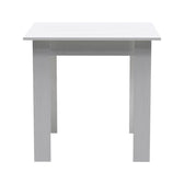 Set masa si scaune 3 piese Manka-Julita, Alb, 80x80x77 cm, foto produs 6