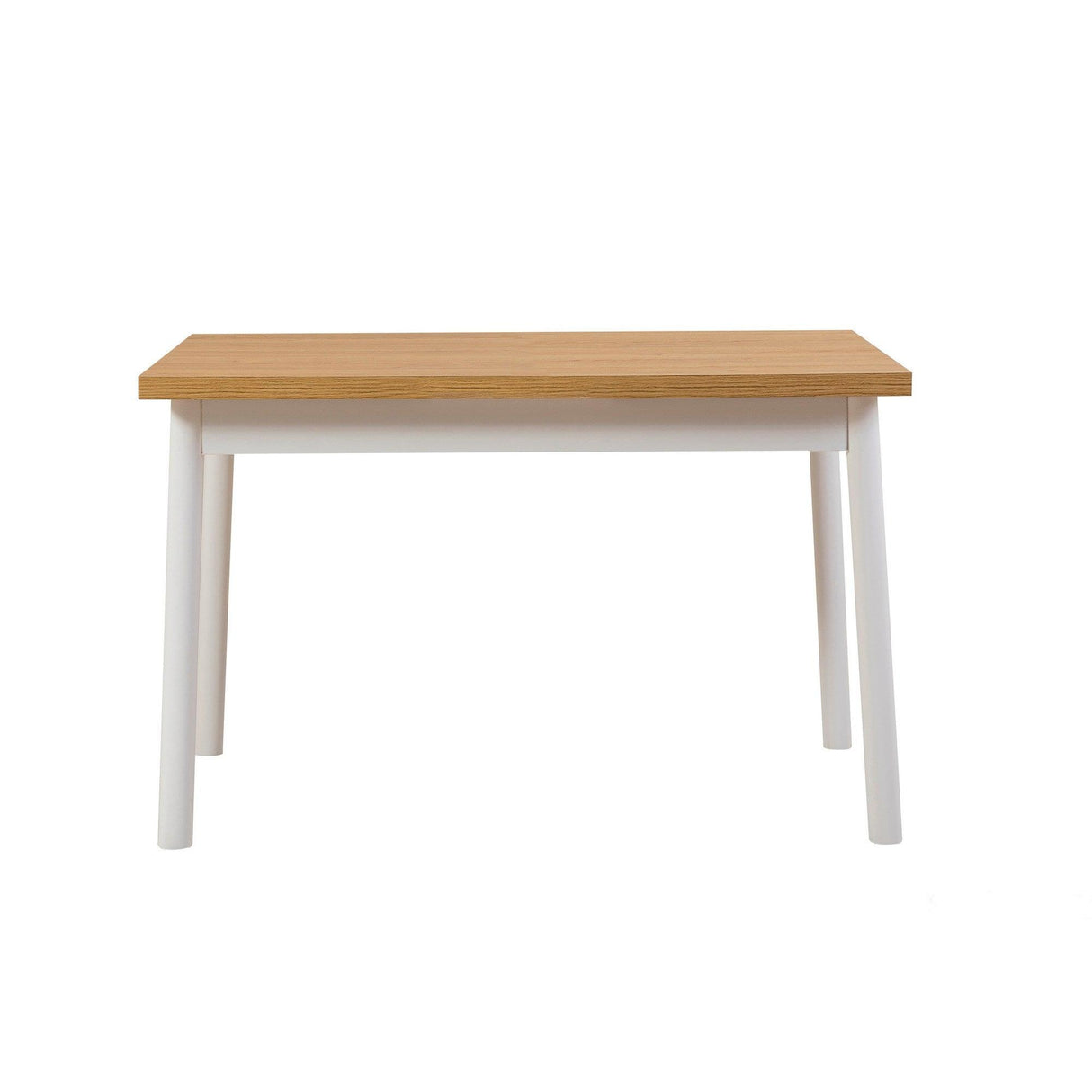 Set masă și scaune (4 bucăți) OLVER SBT BAROK-BLACK Table & Chairs Set  3, Alb, 77x75x120 cm