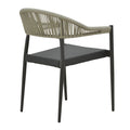 Set masa si scaune 5 buc de gradina Elation, Antracit, 80x80x74 cm, detaliu produs