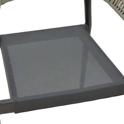 Set masa si scaune 5 buc de gradina Elation, Antracit, 80x80x74 cm, foto produs 8