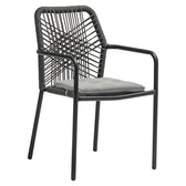 Set masa si scaune 5 buc de gradina Kliton-Kherson, Antracit, 80x80x74 cm, imagine suplimentara