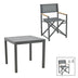 mobilier de gradina Set masa si scaune 5 buc de gradina Mabu-Kliton Antracit 80x80x74 cm