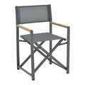 Set masa si scaune 5 buc de gradina Mabu-Kliton, Antracit, 80x80x74 cm, imagine suplimentara