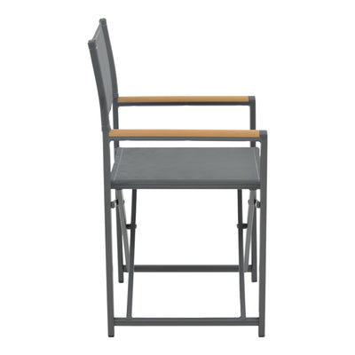 Set masa si scaune 5 buc de gradina Mabu-Kliton, Antracit, 80x80x74 cm, perspectiva suplimentara