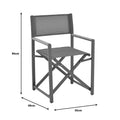 Set masa si scaune 5 buc de gradina Mabu-Kliton, Antracit, 80x80x74 cm, foto produs 9
