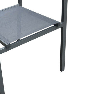 Set masa si scaune 5 buc Moly-Kliton, Antracit, 80x80x74 cm, perspectiva suplimentara