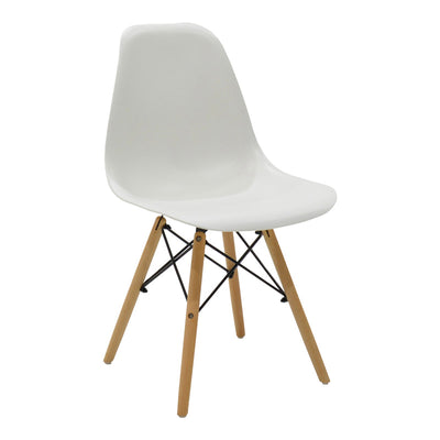 Set masa si scaune 5 piese Julita, Alb, 80x80x73 cm, imagine suplimentara