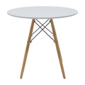 Set masa si scaune 5 piese Julita, Alb, 80x80x73 cm, foto produs 6
