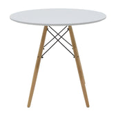 Set masa si scaune 5 piese Julita, Alb, 80x80x73 cm, foto produs 6
