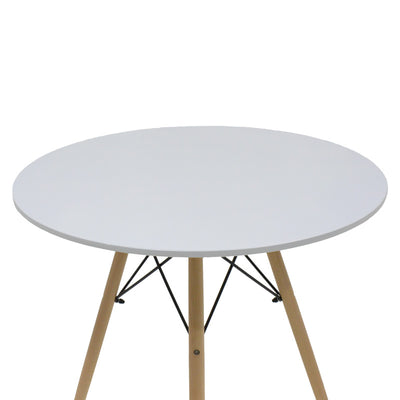 Set masa si scaune 5 piese Julita, Alb, 80x80x73 cm, foto produs 7