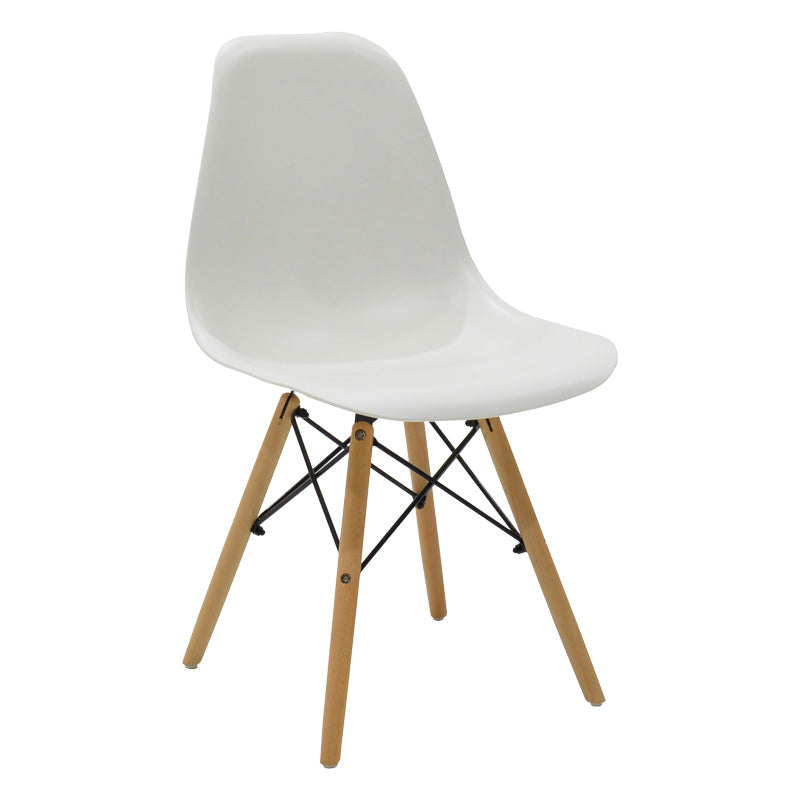 Set masa si scaune 5 piese Manka-Julita, Alb, 110x80x77 cm, imagine suplimentara
