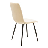 Set masa si scaune 5 piese Natali-Noor, Alb, 120x80x76 cm