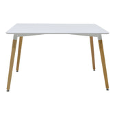 Set masa si scaune 5 piese Natali-Noor, Alb, 120x80x76 cm, foto produs 6