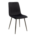 Set masa si scaune 5 piese Natali-Noor, Negru, 120x80x76 cm, imagine suplimentara